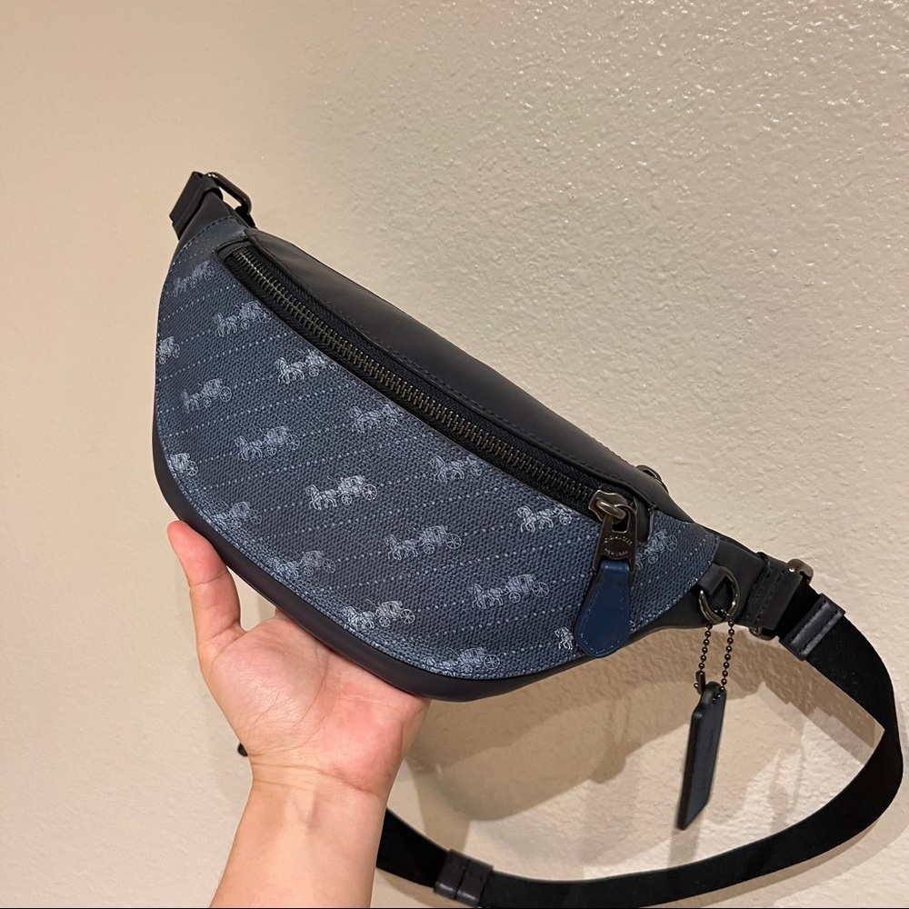 Coach warren mini belt bag with Horse and Carriage
